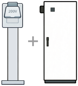 EV充電コンセント＋EV充電コンセント制御装置