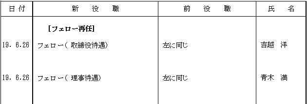 人事異動