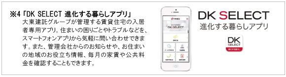 ※４「DK　SELECT　進化する暮らしアプリ」